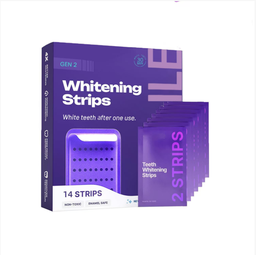 This enamel-friendly teeth whitening sticker is the savior for yellow teeth: The enamel-safe formula is non-irritating and suitable for sensitive teeth. The ultra-thin design fits snugly without slipping off. It brightens teeth in just 30 minutes, allowing you to easily achieve a brilliant smile.