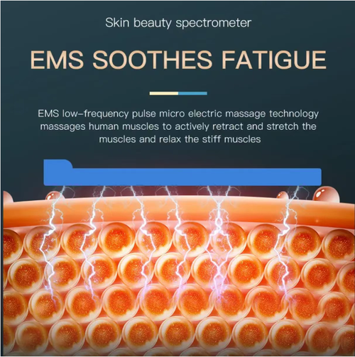 The household photon beauty device concentrates light energy to precisely penetrate the skin's base layer, brightening and stabilizing the skin with just one operation. It also includes EMS micro-current massage. It automatically shuts off after 15 minutes. You can enjoy skincare while lying down with no threshold. It saves you the cost of a thousand yuan in hospital fees. You can take it with you on a business trip. Lazy people can easily achieve a luminous complexion.