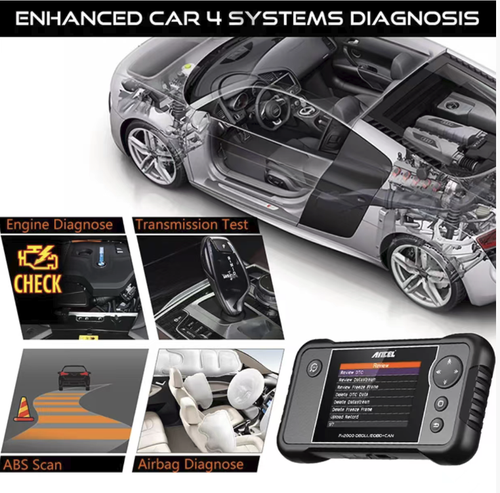 The ANCEL FX2000 automotive diagnostic tool supports the diagnosis of four systems: engine, transmission, ABS, and airbags. It can read and clear fault codes, view real-time data streams, and is compatible with all vehicle models and protocols. The operation is simple and plug-and-play. It is a professional-level automotive detection tool for auto mechanics and car owners to perform DIY repairs. Guard the safety of every journey