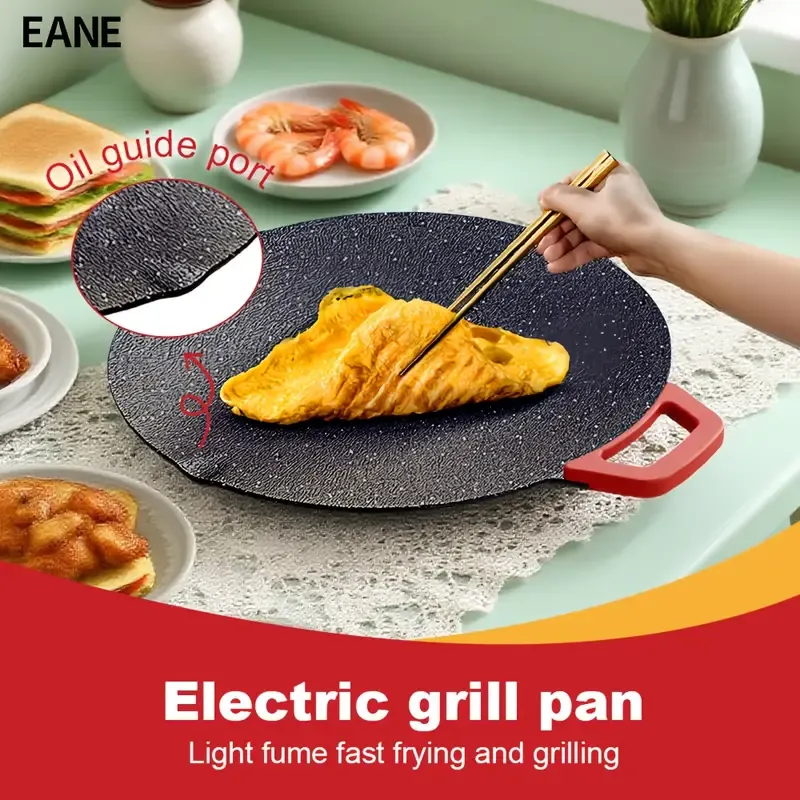 Electric Griddle Pan with Adjustable Temperature Control