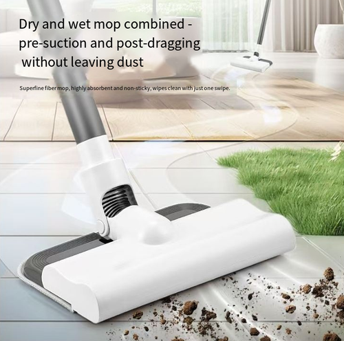 Are you still struggling with sweeping, vacuuming, and mopping until your back aches? Are you still helpless against hair in corners and dust in crevices? This all-in-one cordless vacuum cleaner can eliminate cleaning problems by rubbing them directly onto the floor, turning housework from a tedious chore into a pleasant experience.