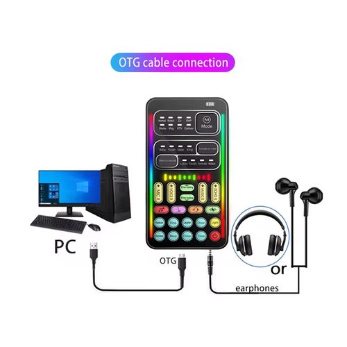 Voice transformer converter, 8 sound effects + 10 electronic sounds, one-click switch between girl, mature lady, and middle-aged man voices. Simple operation without the need for drivers. Beginners can master it instantly. One device can handle up to multiple accessories. Perfect for live streaming to attract fans, teaming up for gaming, and various activities. It offers free and joyful voice quality that is fully optimized!