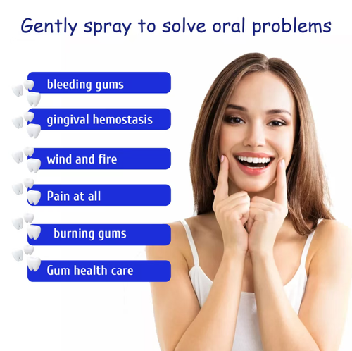 If you place an order today, you will receive 5 bottles of the oral care spray developed by dentists for soothing gum diseases and bad breath. This herbal formula is gentle and non-irritating. Just spray it on the affected area and it will quickly relieve symptoms such as toothache, swollen gums and oral ulcers. It is an ideal product for handling urgent oral care needs such as staying up late, stomach discomfort or feeling unwell while wearing dentures.