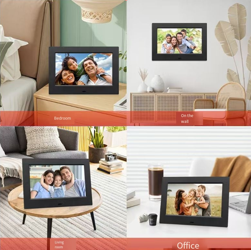 This multi-functional electronic photo album is a memory projector plus a desktop assistant: It supports 1280×800 high-definition playback of photos and videos. It can also serve as an alarm clock, calendar, and music player. It is wirelessly remote-controlled and easy to operate. It is suitable for use in bedrooms, living rooms, and offices. This allows the warm memories stored on your phone to shine at any time.