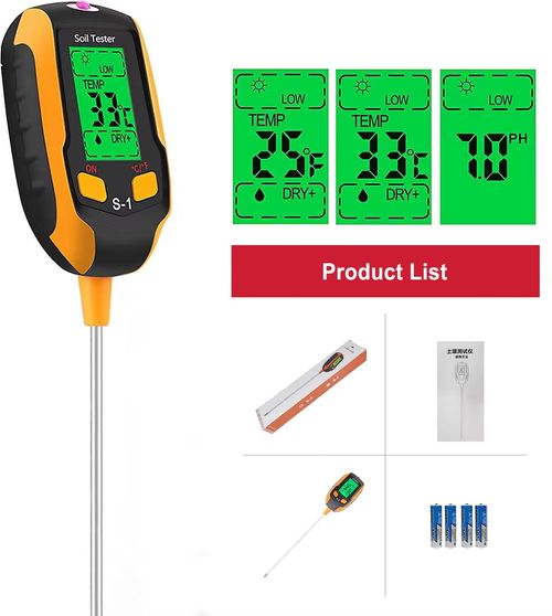 The four-in-one soil detector can measure light, humidity, pH value and temperature. The data is clear and intuitive. The operation is simple and portable, suitable for scenarios such as home gardening, vegetable cultivation, and agricultural production. It helps to precisely control the soil condition and is an intelligent manager for plant growth and a powerful assistant for gardening and planting.