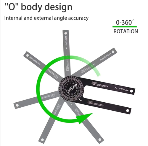 Do you often need to rework due to angle differences when cutting materials and installing corner lines? This horizontal angle gauge features laser-engraved graduations (with precise 0.5-degree accuracy), an aluminum body that is durable and not prone to loosening, and can measure both internal and external angles. It is suitable for woodworking, decoration, and DIY projects. It is portable and lightweight, allowing you to easily adjust the angle and save time and effort by avoiding rework.