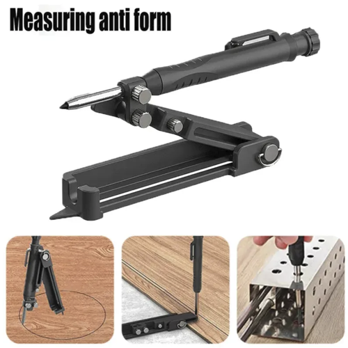 This multi-functional marking tool integrates modules such as deep hole punch and marking pen. It can precisely mark deep holes and is foldable, portable and labor-saving. The material is durable and suitable for woodworking, decoration and DIY scenarios. It is a practical and useful tool for improving marking accuracy and efficiency.
