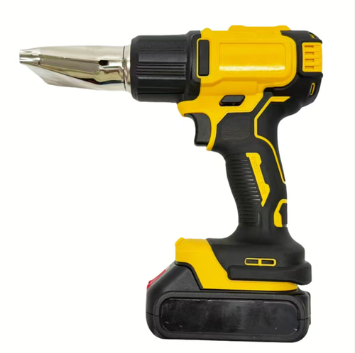 Wireless lithium battery hot air gun, with digital display for precise and adjustable temperature control, with a cordless design for portability and flexibility. Multiple air nozzles are suitable for car window film application, DIY projects, etc. It has overheat protection and a non-scorching shell for safety and durability. It is an efficient work assistant for auto repair professionals and DIY enthusiasts.