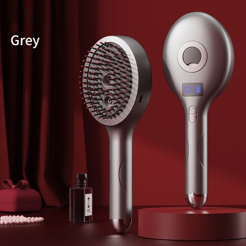 Multi-functional electric spray airbag comb. With just one press, it sprays water mist to hydrate and lock in moisture. The airbag comb teeth are soft and springy, protecting the scalp. It reduces pulling and does not damage the hair. It prevents static electricity, making the hair smooth and easy to manage both at home and when going out. It can handle any messy hair and help you grow soft and shiny hair!