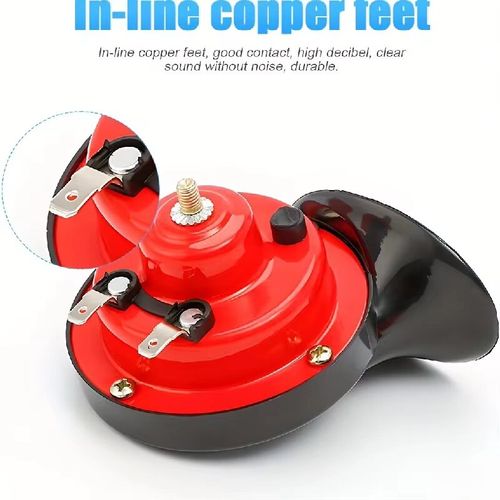 Order today and you will receive 2 waterproof and shockproof electric dual-tone snail high-pitch speakers, a 12V crocodile-shaped speaker, equipped with an accurate volume control knob. Dual-frequency design. Suitable for cars, motorcycles, trucks, engineering vehicles, yachts and camper vans. Installation is simple and quick. Stable and reliable performance. It is an effective modification product that can enhance the warning effect of the alarm system to improve road safety.