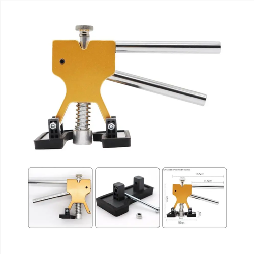 No Sheet Metal Required,Automobile Dents Repair Kit, 18 types of suction cups + powerful extraction tools. Physical extraction repair does not damage the original factory paint. The operation is simple and even beginners can master it. It is easy to repair small dents on car doors, engine covers, etc. It saves money and maintains value. It is a practical tool for car owners to deal with minor scratches and dents.