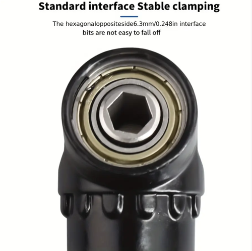 Screwdriver Taper: Easily handle narrow corners! 360° flexible rotation, solving the problem of screwing in tight spaces! High hardness material is durable and sturdy, with smooth rotation without any jamming. It can be used with a regular screwdriver, making maintenance and installation more efficient and worry-free. Compact and portable, it doesn't take up much space.