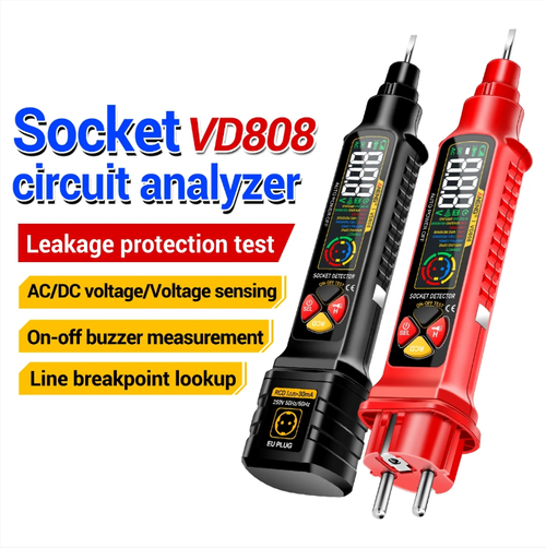 The multi-functional circuit analyzer integrates functions such as leakage detection, fault point location, and measurement of AC and DC voltages. It is easy to operate, portable and practical. It is an all-in-one assistant for electricians, electronics enthusiasts, and home circuit maintenance, making circuit fault detection efficient and reassuring!