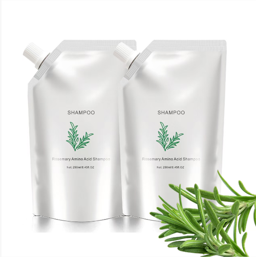 Rosemary Amino Acid Anti-Hair Loss Shampoo. Order today and get 4 bottles. Rosemary extracts clean the hair follicles. The amino acid surfactants are gentle on the scalp and do not irritate. After washing, the scalp feels refreshing, the hair roots are stable, hair loss decreases, the hair gaps narrow gradually. 4 bottles are enough to stock for half a year. Ideal for those with hair volume concerns. Easily washes out thick hair.