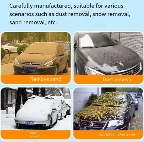 Order today and you will receive 2 nano dust removal stretchable car wax brushes. The nano wax soaked in cotton thread is soft and protects the paint. During cleaning, it can apply wax simultaneously to brighten the surface, achieving dust removal and maintenance in one step. The stretchable handle is suitable for all vehicles, and the non-slip grip is effortless. It can be used all year round for dust removal and comes with a storage bag for portability, saving money and being convenient.