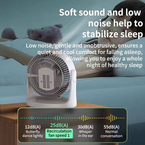 Wide-angle desktop air circulation fan with strong wind power and whole-house cooling