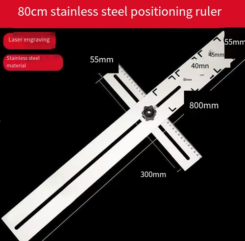 If you place an order today, you will receive 2 80cm stainless steel universal tile hole positioning and measurement tools. This 80cm stainless steel universal tile positioning tool can firmly support large tiles, can be adjusted 360°, and can precisely position with multiple hole diameters and socket holes in one step. It can be fixed by screwing, ensuring accurate hole drilling without damaging the tiles. Even beginners can efficiently lay tiles with this tool.