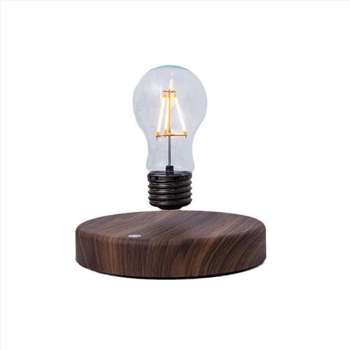 The magnetic levitation technology makes the light bulb float freely on the wooden base. It is wireless and battery-free, powered by induction. The warm light spreads out, creating a light and airy atmosphere. The touch control switch allows for one-button light control. It can be used as a night light or a minimalist art piece. When placed on the bedside table or desk, it fully conveys a sense of technology and serenity.