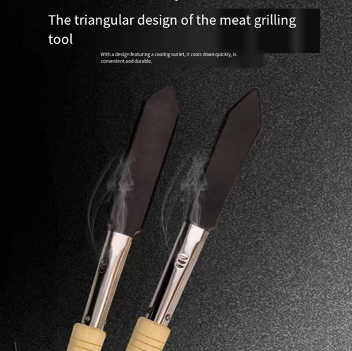 Say goodbye to the hassle of pork fat! The quick-heating soldering iron takes just 3 minutes to make meat handling easier. The high-quality material ensures even heating without damaging the meat. The wooden handle provides a comfortable grip. With it, you can fully enjoy the deliciousness without the worry of fat.