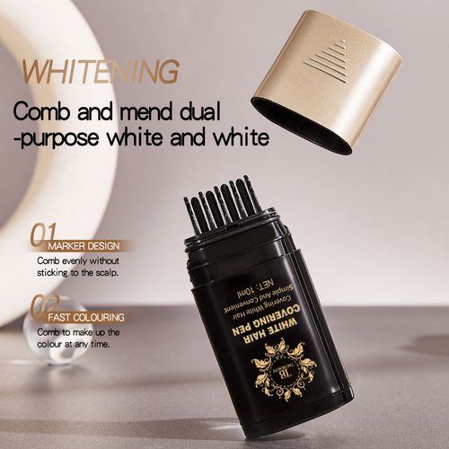 Order today and you will receive 3 bottles of 100% pure plant-based mild and harmless white hair covering cream. It gives a natural dark color, has a gentle formula, is non-irritating, and does not damage the hair. It dries immediately without residue. You can cover your white hair at any time and anywhere. Say goodbye to the embarrassment of gray hair at the roots. Achieve a perfect black hair color. It is a must-have tool for those who are lazy about taking care of their hair.