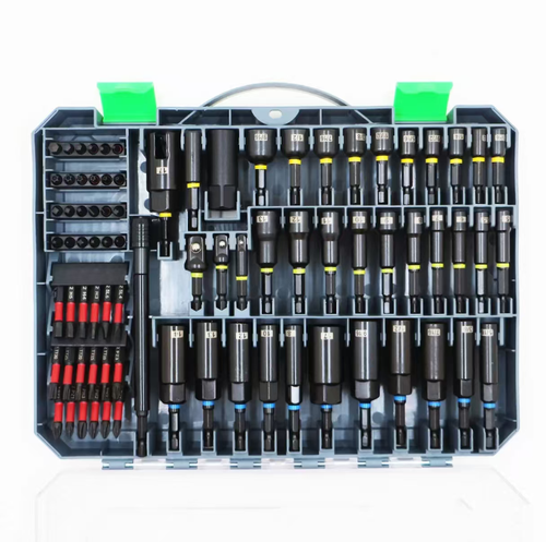 This 80-piece integrated magnetic impact nut wrench set features built-in strong magnetic adhesion to prevent falling off, and is forged from high-carbon steel for excellent shock resistance and durability. The full range of socket heads covers various scenarios, and the portable storage box is neatly organized and easy to carry, making it a reliable tool for efficient disassembly and assembly in automotive repair, mechanical maintenance, and DIY.