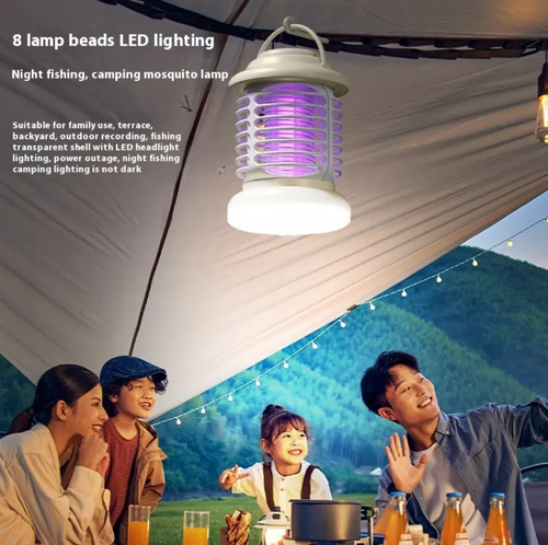 Outdoor camping and home essential! Mosquito zapper, lighting and night light all in one. Safe for pregnant women and babies, and silent. One lamp solves mosquito troubles in multiple scenarios!