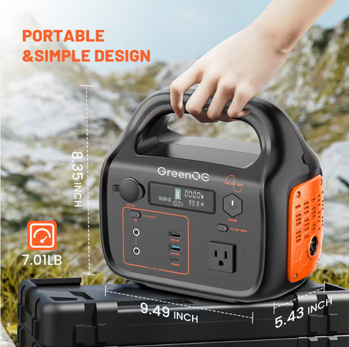 This 300W multi-functional outdoor power supply has a large capacity and multiple output interfaces, supporting power supply for mobile phones, laptops, and small household appliances. It offers three charging modes: mains power, vehicle power, and solar power. It comes with six layers of safety protection and is equipped with lighting and LCD display. The lightweight and portable handle design makes it suitable for outdoor camping, self-driving trips, and emergency backup power.