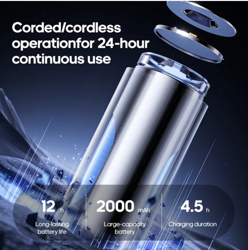 A wall-mounted charging desktop circular fan. When placed upright, it doesn't take up space. When hung, it can promote air circulation throughout the entire house. The charging battery has a long duration of power supply. The brushless motor provides a gentle circular airflow, with adjustable wind speed in multiple levels. The simple design is versatile and suitable for all occasions, creating a cool little space on your desktop and throughout your home.