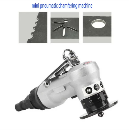 The pneumatic edge trimming and chamfering machine is an extremely precise tool for metal processing. It is driven by air, ensuring precise cutting. The design is safe and user-friendly, with a compact body and a wide range of accessories that allow for interchangeable cutting heads. It is suitable for various scenarios such as mold and hardware processing, enhancing the processing quality and efficiency.