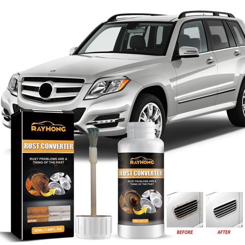 Order today and you will receive 5 bottles of the German mild and harmless organic acid formula rust remover that works quickly and effectively. It comes with a brush. This portable bottle can evenly cover stubborn rust stains with just one brush stroke. Witness the intuitive transformation from discolored and dull rust spots to clean and shiny metal texture. Easily solve the rust problems of mechanical gears and metal parts of cars, and make the annoying rust stains a thing of the past.