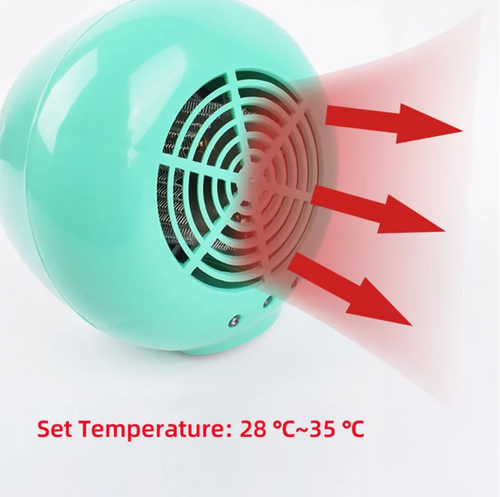 Intelligent temperature-controlled heat preservation lamp with digital display, supporting temperature adjustment, constant temperature control, and gentle warm air heating. It can be hung for installation, equipped with an independent power switch. Suitable for raising poultry and keeping pets (cats and dogs) warm. Please use it away from waterlogged and damp environments. Regularly check the wiring and avoid close contact with heat sources.