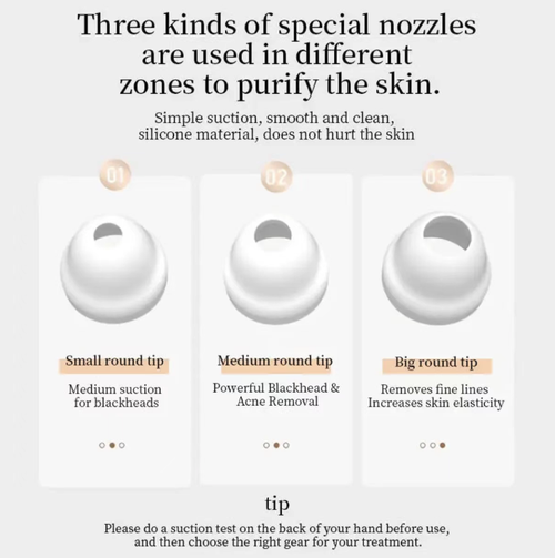 This visualized electric blackhead remover features a high-definition camera for precise and non-blind cleaning. It comes with three types of silicone suction heads, ensuring a thorough clean of the entire face with no blind spots. It gently removes blackheads without damaging the skin barrier, eliminating the need for manual squeezing and skin irritation. It is portable and convenient for home use, making it a professional beauty tool for pore cleansing and blackhead removal.