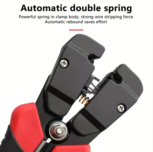 This 3-in-1 automatic wire stripper combines automatic wire stripping, wire pressing and wire cutting functions. It is compatible with various wire specifications. The clamp head is durable and sharp, and the ergonomic handle is slip-resistant and insulated. It is an efficient wiring tool for electricians and electronics enthusiasts.