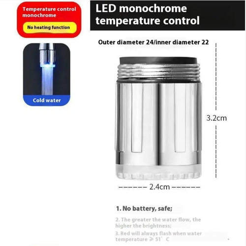 The advent of the self-powered color-changing faucet has completely revolutionized our understanding of faucets. The monotonous metallic colors of traditional faucets are long outdated. This product automatically adjusts its color based on the water temperature. This emotionally sensitive technology makes every wash an immersive sensory experience. Even children have taken to washing their hands, no more urging!