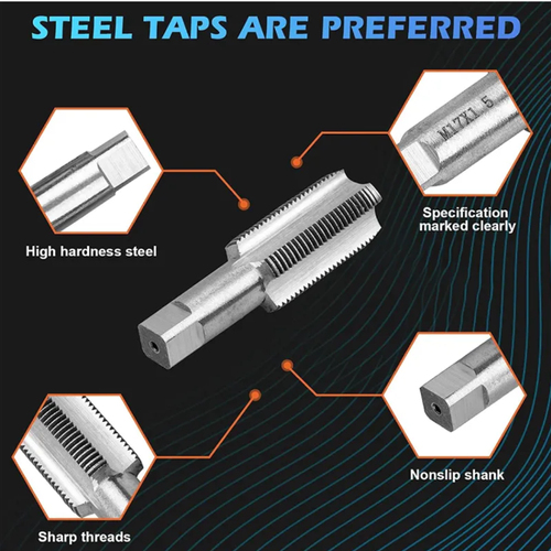 Auto Repair Essentials - 114-piece Set of Oil Pan Thread Repair Tools. Made of high-quality steel, these tools are easy to operate and feature convenient classification storage. They precisely solve the problems of thread slippage and damage in the oil pan, making them a professional tool for engine maintenance and auto repair operations.
