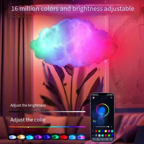 This 3D intelligent cloud lamp brings soft and cute clouds into the room. The gradient colored light changes according to the phone settings and can also sync with music. The bedroom's warm light helps with sleep, the gaming room's neon lights enhance the atmosphere, the living room instantly transforms into a party backdrop. Installation is simple and does not damage the wall. Once turned on, an ordinary space instantly turns into a dreamy cloud environment, making life feel softer!