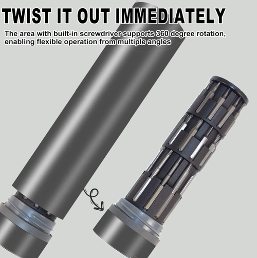 Precision-level dual-torque adjustable electric screwdriver, intelligent one-click start, Type-C fast charging, equipped with 30 bits of bits including cross flat-head inner hexagonal, extremely long battery life, suitable for various applications, fully charged can be used for over a thousand times and extremely durable!