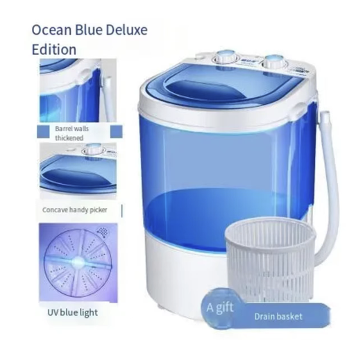 This mini washing and draining combined washing machine is specially designed for mothers and infants as well as small-sized apartments. It can independently wash baby clothes and underwear to prevent cross-infection. It integrates washing, draining and dehydration functions, and can also be equipped with a shoe brush to clean shoes. With its compact design and flexible embedding, it is easy to operate and serves as a clean guardian in small spaces.