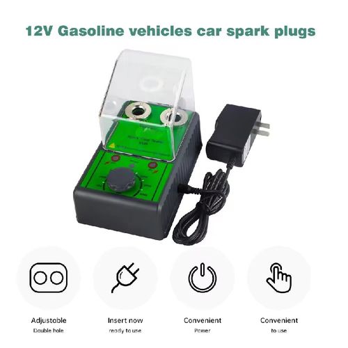 12V gasoline vehicle-specific spark plug detector: Dual-hole synchronous measurement, simulating engine operating conditions, intuitively displaying ignition performance, compatible with multiple types of spark plugs. Wide frequency compatible with different engine displacements. Protective cover protects the equipment. Simple operation. It is a practical tool for auto repair shops and car owners to quickly identify ignition faults and save costs.