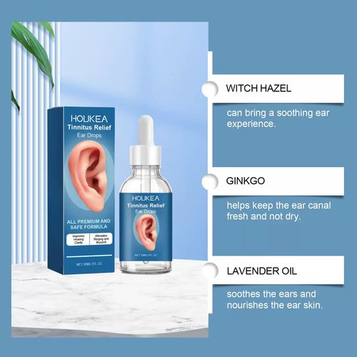 HOLKEA Ear Care Drops, containing menthol and skin-friendly oils. Just add 1-2 drops for a refreshing and soothing effect, relieving discomfort caused by wearing headphones or environmental stimuli. The dropper is included for easy use. Order today and you'll receive 3 bottles. Carry them in your bag for on-the-go use, relieve your ears of pressure, and return to a refreshing state!