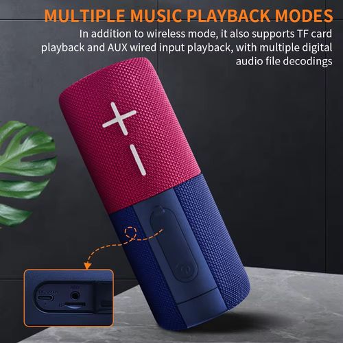 Waterproof wireless Bluetooth speaker, a multi-functional music companion for all scenarios, supports multiple playback modes, and has colorful dynamic lights. You can enjoy music freely during outdoor camping or in the bathroom. The sound quality is clear and powerful, with long battery life. It enables music to burstingly play anytime and anywhere, making it your rhythm navigator in life!