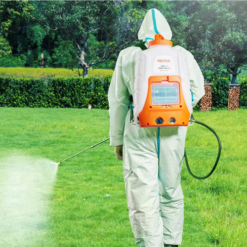 High-pressure intelligent backpack sprayer, equipped with a 12V 8Ah lithium battery, can work continuously for 4-6 hours after one charge. It has adjustable pressure ranging from 0 to 90 PSI. It comes with 8 types of nozzles, a 4-gallon large-capacity body, a wide-mouth design for easy filling, and a thick shoulder strap for comfortable carrying. It is suitable for various scenarios such as gardening, farming, and epidemic prevention.