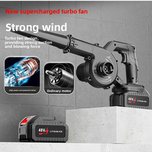 Electric Cordless Industrial Grade Hand Blower DC Power  for DIY Lawn Care Air Fuel Leaf Blowing