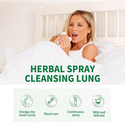 Clear the nasal cavity and purify the lungs. Nasal care spray, herbal formula. It can relieve nasal congestion and remove dirt from the nasal cavity. Portable. Order today and you will receive 3 bottles. Use continuously. Clinical studies have shown that it has a very good effect in preventing lung cancer. Suitable for lung purification during seasonal changes and in dusty weather. One spray can eliminate the feeling of breathing difficulty and bring a fresh and clear sensation!