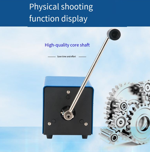 Hand-cranked generator, an emergency power replenishment device, generating electricity with the handle, direct charging via USB, external bulb lighting, suitable for emergency power usage scenarios such as outdoors, night markets, and power outages. The body is compact and portable, with a durable metal casing, a non-slip handle for ease of use, adaptable to various scenarios, practical and reliable.