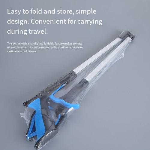 Three-fold garbage clip, no need to bend over for cleaning. Compact and portable when folded, taking up no space. Anti-slip rubber clip head securely holds various sizes of garbage. Ergonomic handle provides long-lasting comfort during holding. Alloy rod is lightweight and durable. Suitable for multiple scenarios, multi-purpose use. Easily handle and keep your life clean.