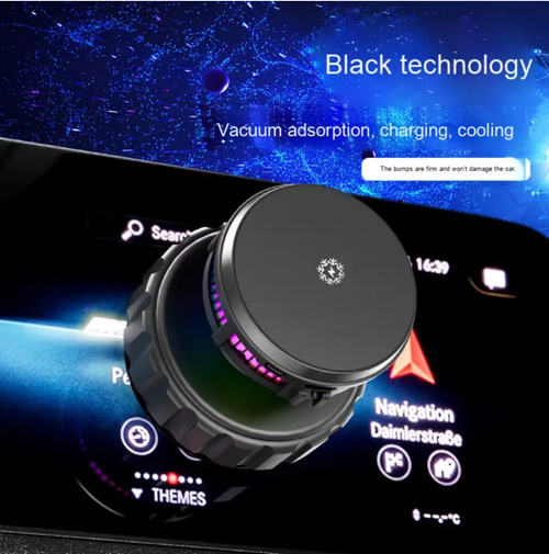 This car mount is a lifesaver for commuting: It secures in place in just 1 second, remaining stable even during sudden braking and jolts. It features semiconductor cooling and wireless charging. In summer, the phone won't get hot and it can also recharge. It has a colorful breathing light and a knob for installation, which is compatible with most car models. It eliminates the annoying moments of tangled wires, shaky devices, and overheating.