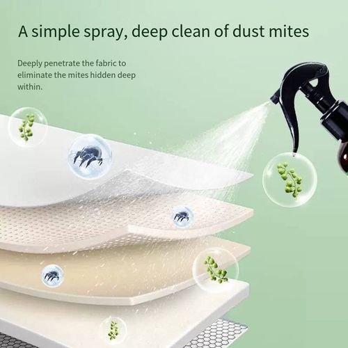 Green Pepper Allergen Removing Spray comes with a built-in nozzle. Just spray once to kill the mites, and it doesn't require rinsing or drying. It's made with natural green pepper ingredients,safe for both babies,pets and adults. It provides protection for 15 days after one application. Order today and get 8 bottles. They are enough for all the corners of your home. Stock up for the changing seasons and enjoy a refreshing and sterile life！