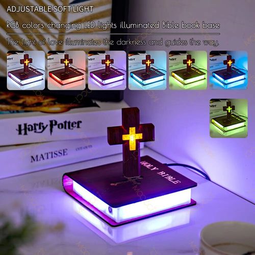 磁悬浮电子十字架The astonishing collision of technology and faith! This magnetic levitation electronic cross automatically levitates and rotates. The light is soft and not dazzling. It can not only serve as a desktop decoration to brighten up the space, but also convey a strong sense of protection. With the support of technology, faith and beauty are within reach.