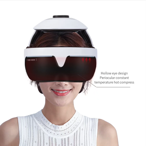 Electric head massager, with 14 layers of airbags precisely covering 21 acupoints of the head, eyes and neck. Alternating techniques of kneading, pressing and pushing. Graphene constant-temperature heat therapy relieves fatigue. Supports HiLink smart connection. The APP allows for DIY adjustment of force and temperature. The hollow eye-shaped design does not press on the eyeballs. It can recharge your body and mind anytime and anywhere.